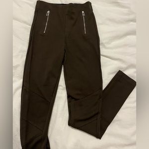 Olive green Zara leggings